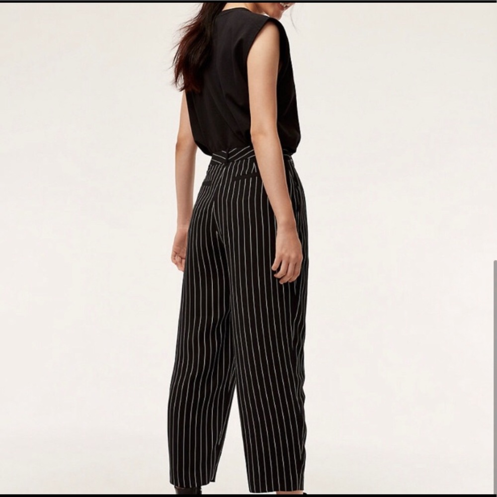 Aritzia Babaton Modesto Pant Black/White